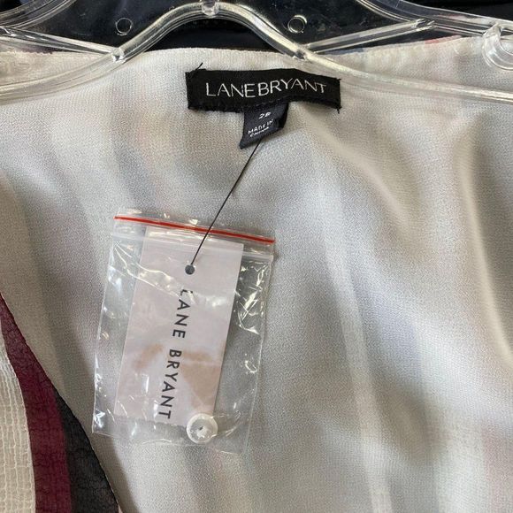 LANE BRYANT Colorful Stripe Blouse NWT - Picture 6 of 8